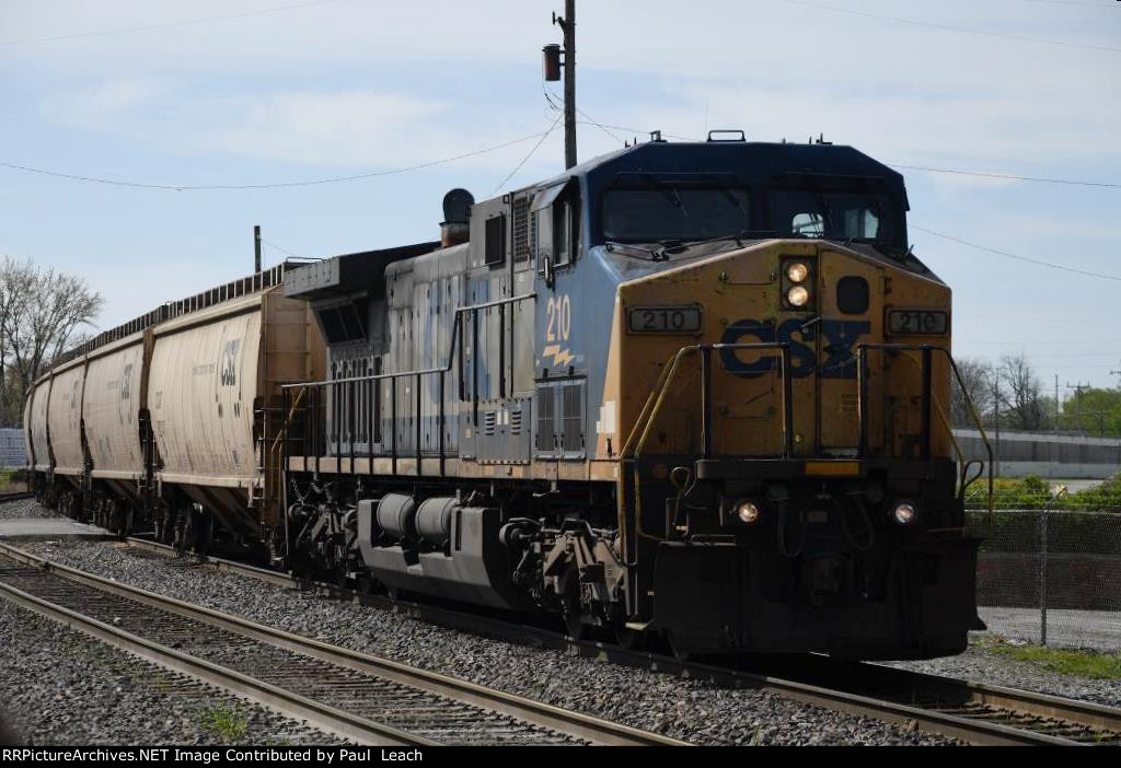 Northbound grain train